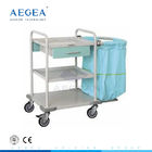 Άργυρος-SS017 καροτσάκι πλυντηρίων νοσοκομείων κάρρων περιποίησης ιατρικού εξοπλισμού CE ISO